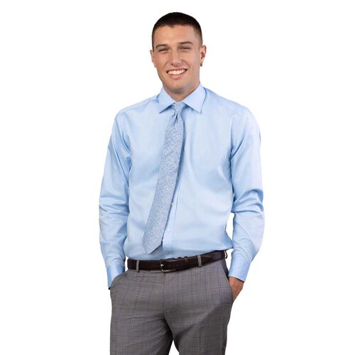 Rembrandt London Light Blue Fine Twill Shirt
